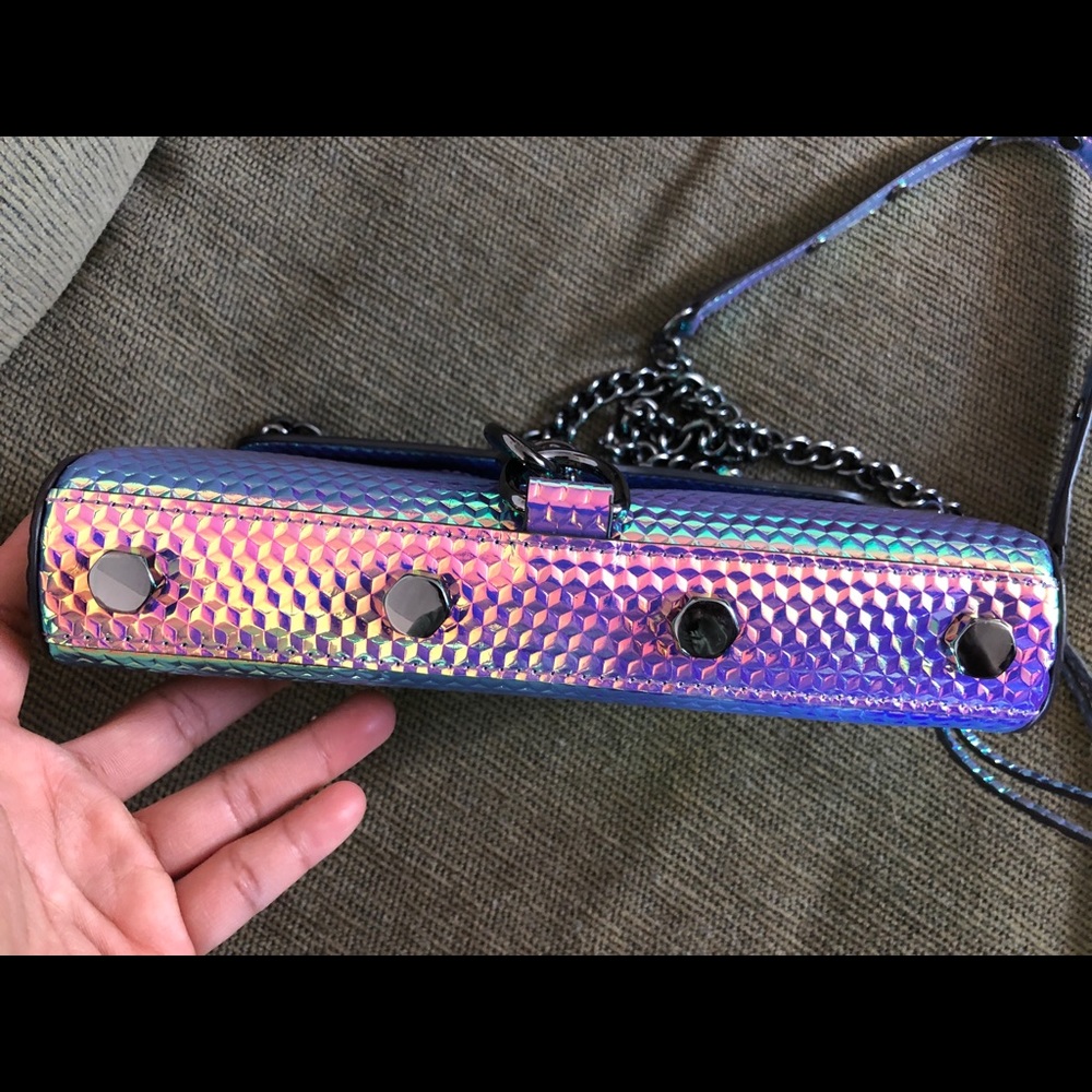 Rare NWOT Rebecca Minkoff Mac Hologram Iridescent - Picture 14 of 17